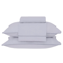 Jogo de Cama Super King Buddemeyer Basic Percalle 100% Algodão Percal 180 Fios 4 Peças – Cinza na Casas Bahia