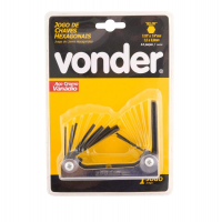 Jogo De Chaves Allen, Com 14 Peças Vonder 1.5 Mm A 6 Mm E 1/16" A 1/4" na Amazon