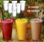 Jogo de Copos de Vidro 450ml – 6 Peças Americano Long Drink na Magazine Luiza
