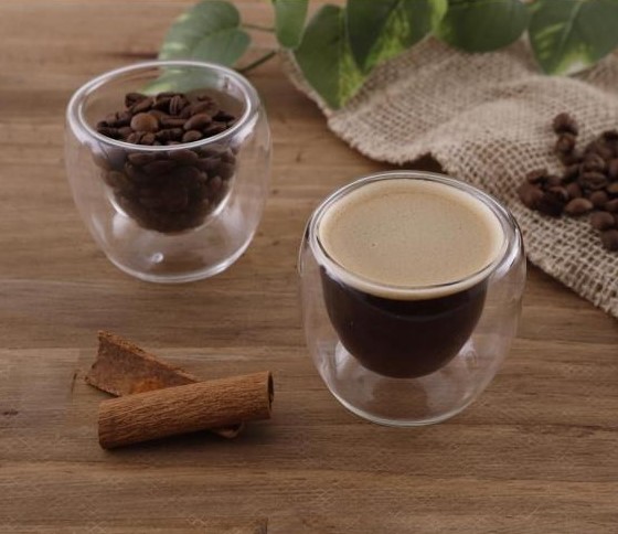 Jogo de Copos de Vidro de Café 80ml 4 Peças Nell Parede Dupla na Magazine Luiza