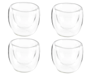 Jogo de Copos de Vidro de Café 80ml 4 Peças Nell Parede Dupla na Magazine Luiza