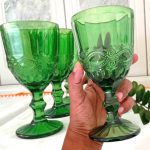 Jogo de Copos de Vidro Verde 330ml 6 Peças – Haus Empire Lace na Magazine Luiza