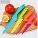 Jogo De Facas Coloridas Kit Com 4 Peças Aço Inox na Amazon