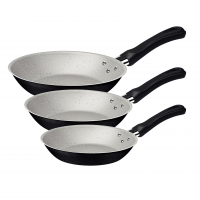Jogo De Frigideiras Tramontina Caribe Em Alumínio Com Revestimento Interno E Externo Antiaderente Starflon Max Preto 03 Peças na Amazon