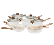 Jogo de Panelas 10 Peças Vanilla Cerâmica Tripla Camada Antiaderente Soft Touch Brinovar na Amazon