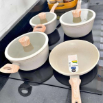 Jogo de Panelas 4 Peças com Fundo de Indução Antiaderente Ceramic Life Sirius Brinox – Vanilla na Amazon