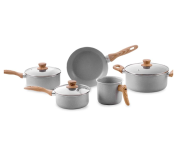 Jogo de Panelas 5 Peças Brinox Ceramic Life Easy – Cinza na Amazon