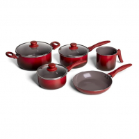 Jogo De Panelas 5 Peças Ceramic Life Easy Brinox - Vermelho na Amazon
