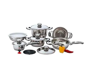 Jogo De Panelas Alemã – Aço Cirúrgico – 23 Peças na Amazon