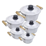 Jogo De Panelas Alumínio Batido Fundido Grossas 5 Peças – Milani na Magazine Luiza