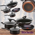 Jogo de Panelas Antiaderente 2,4mm Rochedo Inova – Preto 4 peças na Magazine Luiza