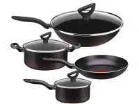 Jogo de Panelas Antiaderente 2,4mm Rochedo Inova – Preto – 4 peças na Magazine Luiza