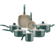 Jogo de Panelas Antiaderente Ceramic Life Brinox Easy 7 Peças – Verde Jade na Amazon