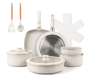 Jogo de Panelas antiaderentes e acessórios – 18 Peças na Amazon