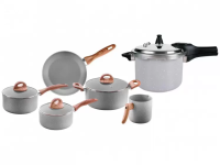 Jogo de Panelas Brinox de Alumínio Cinza 5 Peças – Ceramic Life + Panela de Pressão 4,2L na Magazine Luiza