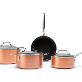 Jogo de Panelas com Fundo de Indução 4 Peças Copper Brinox na Compra Certa