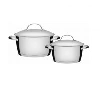 Jogo De Panelas Com Fundo Triplo 2 Peças, Tramontina, 65660230, Inox na Amazon