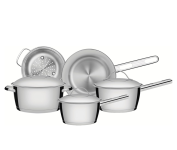 Jogo de Panelas com Fundo Triplo 5 Peças Tramontina Inox na Amazon