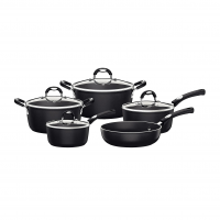 Jogo De Panelas De Alumínio Com Revestimento Interno De Antiaderente 5 Peças Tramontina Mônaco Preto na Amazon