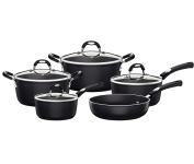 Jogo de Panelas de Alumínio com Revestimento Interno de Antiaderente – 5 Peças – Tramontina na Amazon