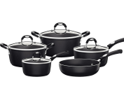 Jogo de Panelas de Alumínio com Revestimento Interno de Antiaderente – 5 Peças – Tramontina na Amazon