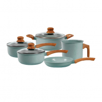 Jogo De Panelas De Alumínio Revestimento Cerâmico Com Antiaderente Ecoglide Tuut Marble 5 Peças na Amazon