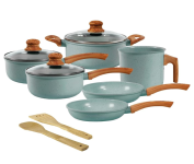 Jogo de Panelas de Alumínio Revestimento Cerâmico com Antiaderente Ecoglide Tuut Marble 8 peças na Amazon
