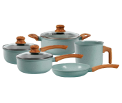 Jogo de Panelas de Alumínio Revestimento Cerâmico com Antiaderente Ecoglide Tuut Marble – 5 peças na Amazon