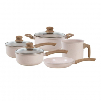 Jogo De Panelas De Alumínio Revestimento Cerâmico Com Antiaderente Ecoglide Tuut Vanilla 5 Peças na Amazon