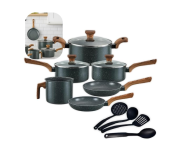 Jogo De Panelas Pratic Cook Granito Indução Mimo Style Cerâmica – 10 Peças na Amazon