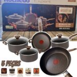 Jogo de Panelas Rochedo Expert Chocolate 5 peças na Amazon