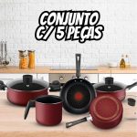 Jogo de Panelas Rochedo Limpa Fácil Limited 5 Peças na Amazon