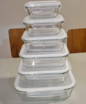 Jogo de Potes de Vidro Hermético Nell com Tampa Retangular 6 Peças na Magazine Luiza