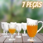 Jogo de Taças com Jarra de Vidro 7 Peças – Haus Bico de Jaca Empire na Magazine Luiza