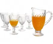 Jogo de Taças com Jarra de Vidro 7 Peças – Haus Bico de Jaca Empire na Magazine Luiza