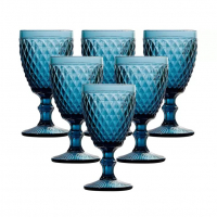 Jogo De Taças De Vidro 330ml 6 Peças Haus - Bico De Jaca Empire na Magazine Luiza