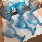 Jogo de Taças de Vidro 330ml 6 Peças Haus – Bico de Jaca Empire na Magazine Luiza