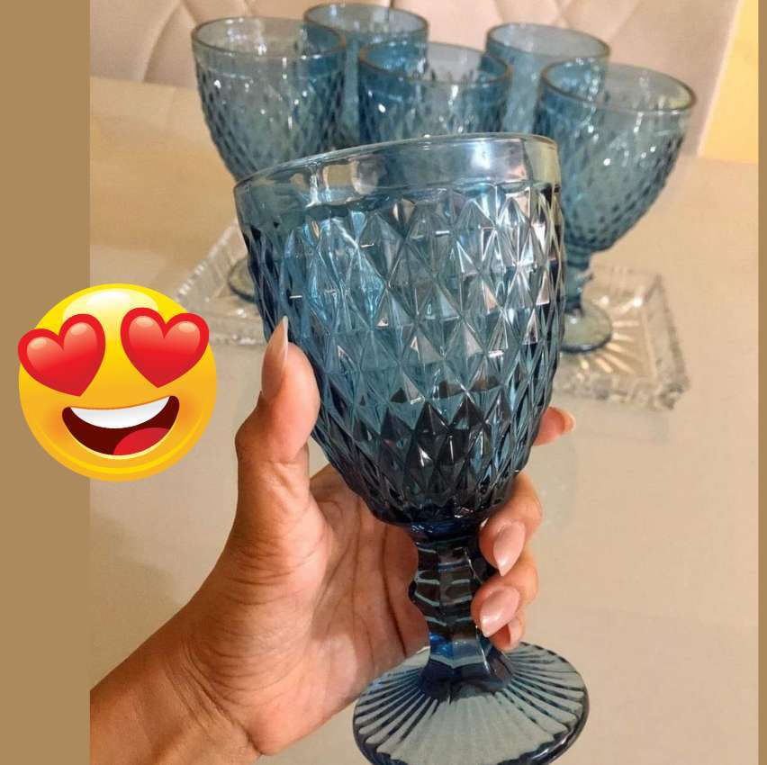 Jogo de Taças de Vidro 330ml 6 Peças Haus – Bico de Jaca Empire na Magazine Luiza