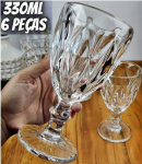 Jogo de Taças de Vidro 330ml 6 Peças Haus na Magazine Luiza