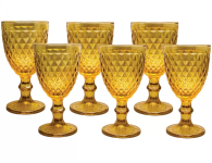 Jogo de Taças de Vidro 330ml – 6 Peças – Bico de Jaca Empire na Magazine Luiza