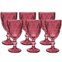 Jogo De Taças Para Bebidas De Vidro 330ml - 6 Peças Haus Diamond Empire na Magazine Luiza