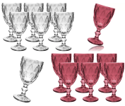 Jogo de Taças para Bebidas de Vidro 330ml – 6 Peças Haus Diamond Empire na Magazine Luiza