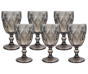 Jogo de Taças para Bebidas de Vidro 330ml – 6 Peças Haus Diamond Empire na Magazine Luiza