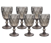 Jogo de Taças para Bebidas de Vidro 330ml – 6 Peças Haus Diamond Empire na Magazine Luiza