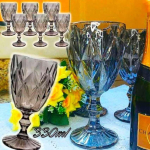 Jogo de Taças para Bebidas de Vidro 330ml – 6 Peças Haus Diamond Empire na Magazine Luiza