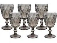 Jogo de Taças para Bebidas de Vidro 330ml – 6 Peças – Haus Diamond Empire na Magazine Luiza