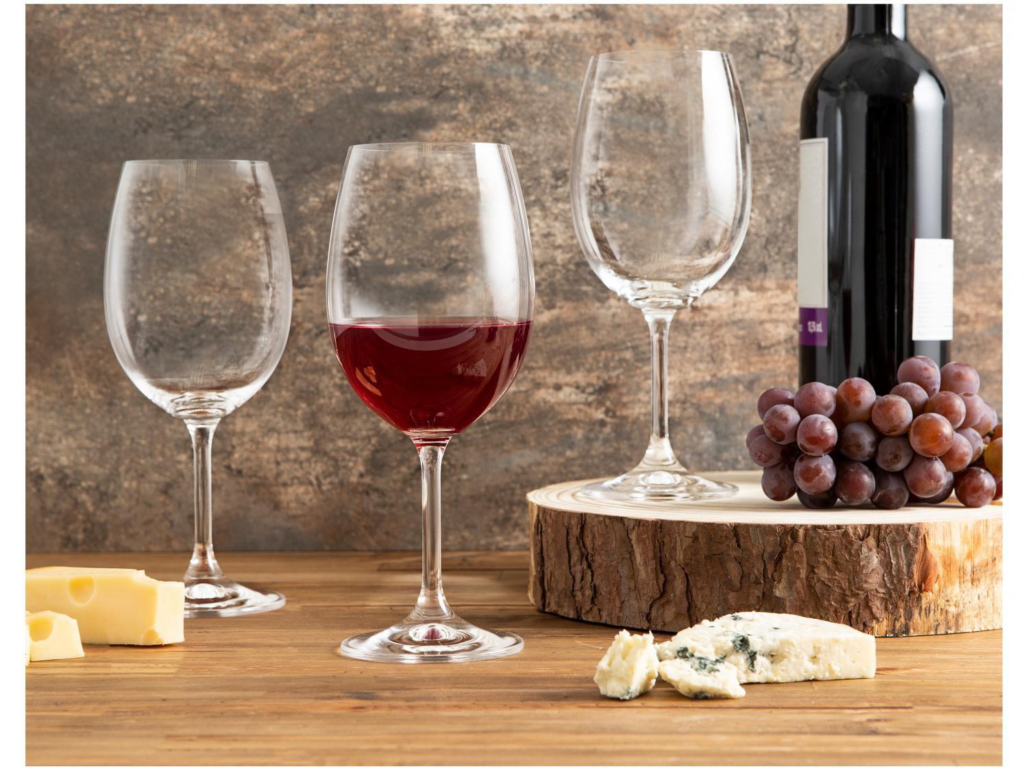 Jogo de Taças para Vinho Cristal 450ml 6 Peças – Haus Sense Bohemia na Magazine Luiza