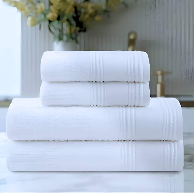 Jogo de Toalhas Buddemeyer 100% Algodão Novita Extra Soft Jacquard Felpa Branco 4 Peças na Magazine Luiza