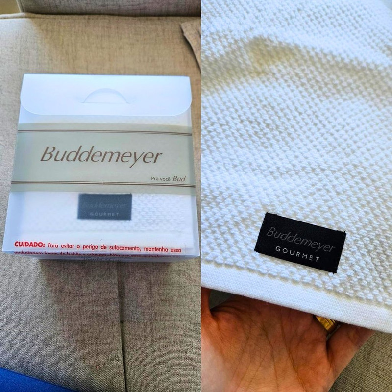 Jogo de Toalhas Buddemeyer Gourmet Quadriculado Pano de Copa Branco 3 peças na Amazon