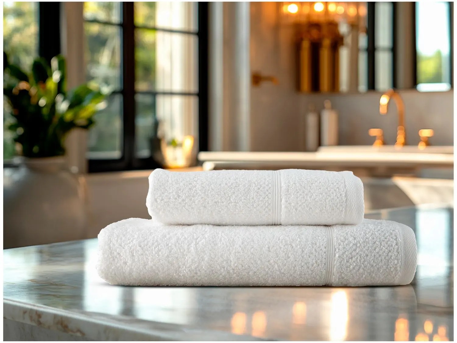 Jogo de Toalhas de Banho Dohler 100% Algodão Kairo 2 Peças na Amazon